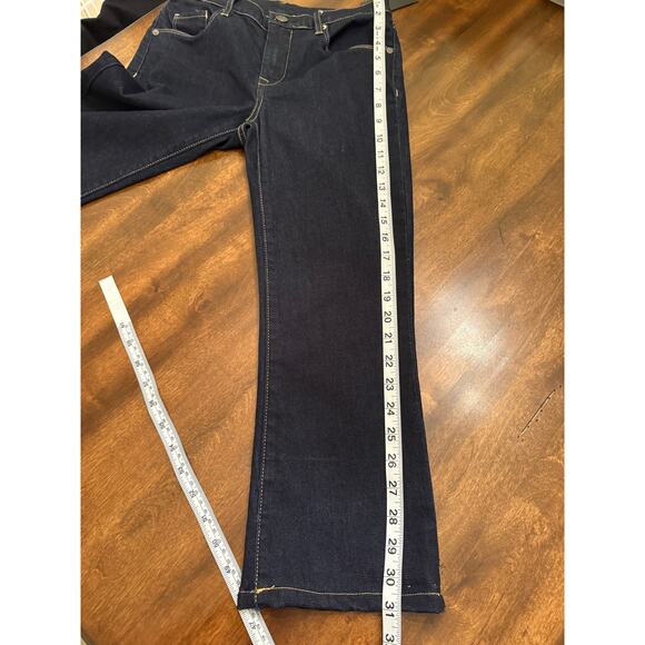 Blank NYC Women's Dark Wash The Varick Kick Flare Crop Denim Jean Size 25 - Picture 12 of 13